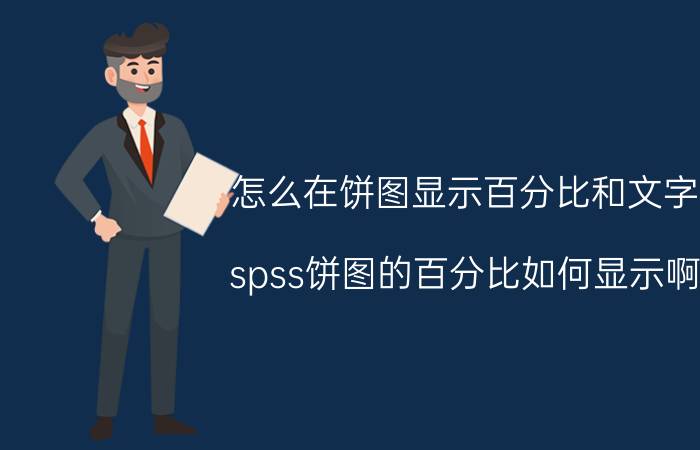 怎么在饼图显示百分比和文字 spss饼图的百分比如何显示啊？